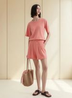 Shorts Feminino Em Alfaiataria Com Linho
