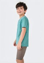 Camiseta Básica Infantil Menino Flamê Em Decote V
