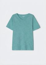 Camiseta Básica Infantil Menino Flamê Em Decote V
