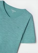 Camiseta Básica Infantil Menino Flamê Em Decote V