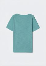 Camiseta Básica Infantil Menino Flamê Em Decote V