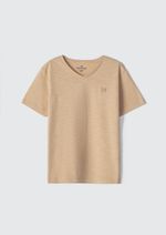 Camiseta Básica Infantil Menino Flamê Em Decote V