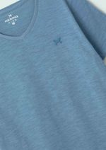 Camiseta Básica Infantil Menino Flamê Em Decote V