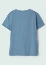 Camiseta Básica Infantil Menino Flamê Em Decote V