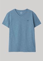 Camiseta Básica Infantil Menino Flamê Em Decote V