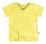 Camiseta Básica Infantil Menino Flamê Em Decote V