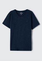 Camiseta Básica Infantil Menino Flamê Em Decote V