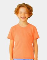 Camiseta Básica Infantil Menino Flamê Em Decote V