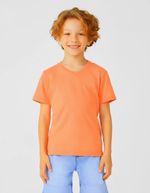 Camiseta Básica Infantil Menino Flamê Em Decote V