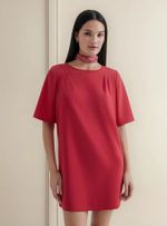 Vestido Curto Em Crepe
