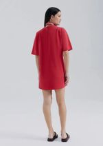 Vestido Curto Em Crepe