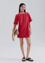 Vestido Curto Em Crepe