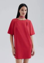 Vestido Curto Em Crepe