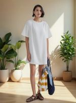 Vestido Curto Em Crepe