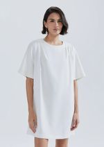 Vestido Curto Em Crepe