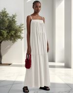 Vestido Midi Com Recortes
