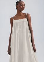 Vestido Midi Com Recortes