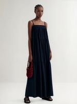 Vestido Midi Com Recortes