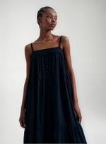Vestido Midi Com Recortes