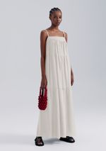 Vestido Midi Com Recortes
