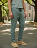 Calça Masculina Em Sarja Jogger