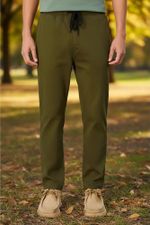 Calça Masculina Em Sarja Jogger