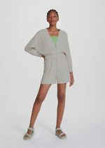 Jaqueta Feminina Bomber Em Tecido De Viscose