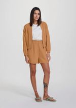 Jaqueta Feminina Bomber Em Tecido De Viscose