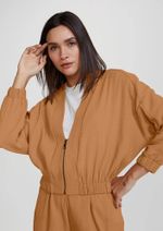Jaqueta Feminina Bomber Em Tecido De Viscose