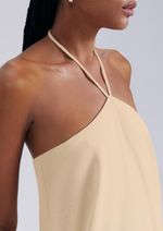 Vestido Midi Halterneck Em Viscolinho