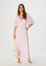 Vestido Midi Manga Godê