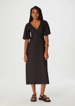 Vestido Midi Manga Godê