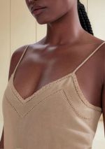 Vestido Midi Com Bordado E Linho