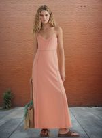 Vestido Midi Com Bordado E Linho
