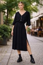 Vestido Chemise Midi Alongado