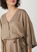 Vestido Chemise Midi Alongado