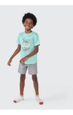 Pijama Infantil Menino Curto Com Estampa