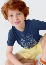 Pijama Infantil Menino Curto Com Estampa