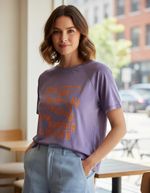 Blusa Feminina Box Texturizada Estampa Especial