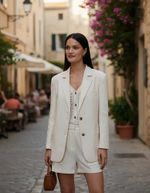 Blazer Feminino Com Linho