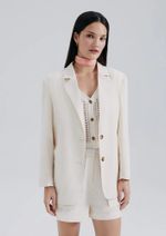 Blazer Feminino Com Linho