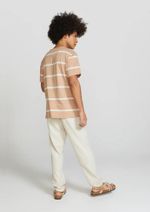 Camiseta Masculina Listrada Com Linho Bossa
