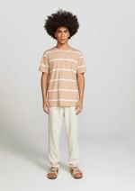 Camiseta Masculina Listrada Com Linho Bossa