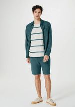 Camiseta Masculina Listrada Com Linho Bossa
