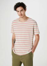 Camiseta Masculina Listrada Com Linho Bossa