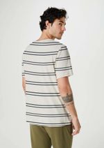 Camiseta Masculina Listrada Com Linho Bossa