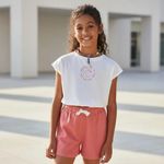 Conjunto Curto Infantil Menina Com Estampa