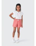 Conjunto Curto Infantil Menina Com Estampa