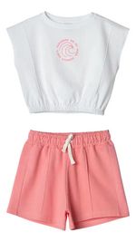 Conjunto Curto Infantil Menina Com Estampa