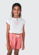 Conjunto Curto Infantil Menina Com Estampa